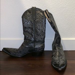 Black cowboy boots